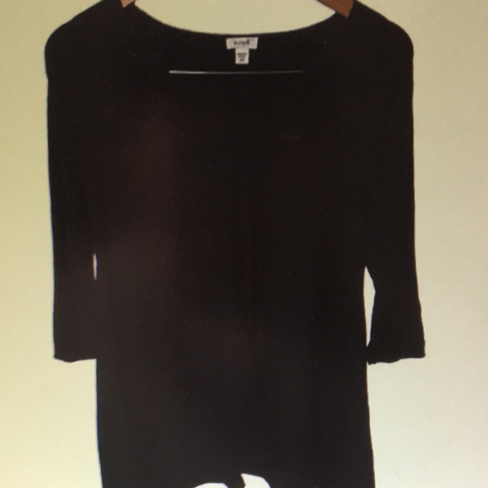 Chic Black Long Sleeve Blouse